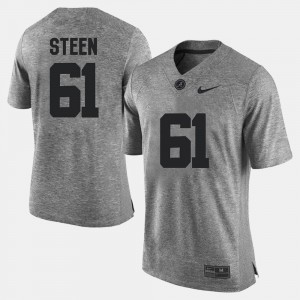 For Men University of Alabama #61 Anthony Steen Gray Gridiron Gray Limited Gridiron Limited Jersey 316863-706