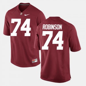 Men Alabama Roll Tide #74 Cam Robinson Crimson Alumni Football Game Jersey 225825-133
