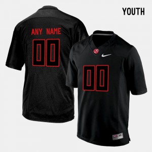Youth(Kids) Alabama #00 Black College Limited Football Customized Jersey 504964-697