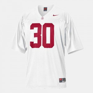 Kids Roll Tide #30 Dont'a Hightower White College Football Jersey 903878-832