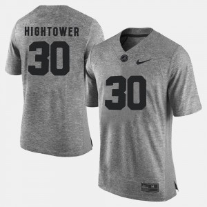 Mens Alabama Crimson Tide #30 Dont'a Hightower Gray Gridiron Gray Limited Gridiron Limited Jersey 998388-911