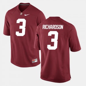 For Men Alabama Crimson Tide #3 Trent Richardson Crimson Alumni Football Game Jersey 134078-744