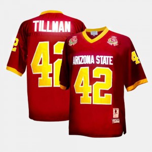 For Men Arizona State #42 Pat Tillman Red College Football Jersey 484374-891