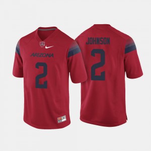 For Men U of A #2 Tyrell Johnson Red College Football Jersey 665692-551