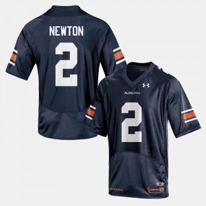For Men's Tigers #2 Cam Newton Navy College Football Jersey 563707-749