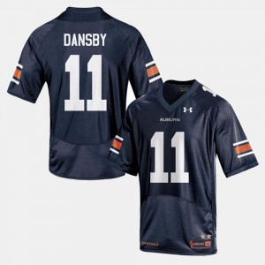 For Men's Auburn #11 Karlos Dansby Navy College Football Jersey 480273-412