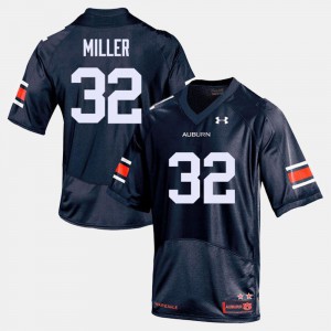 Men AU #32 Malik Miller Navy College Football Jersey 479140-645