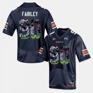 Men's Tigers #90 Nick Fairley Navy Blue Player Pictorial Jersey 895897-257