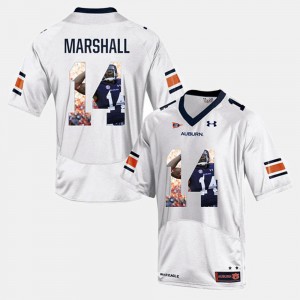Men Tigers #14 Nick Marshall White Player Pictorial Jersey 274482-520