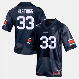 Men's Auburn #33 Will Hastings Navy College Football Jersey 502221-278