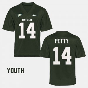 For Kids Baylor University #14 Bryce Petty Green College Football Jersey 288779-198