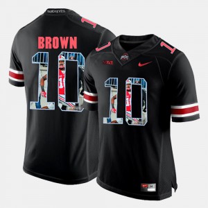 For Men Ohio State Buckeyes #10 CaCorey Brown Black Pictorial Fashion Jersey 222033-474