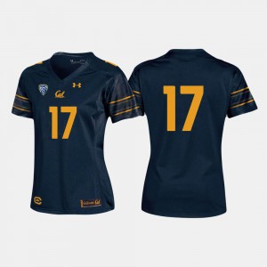 For Women's Cal #17 Navy College Football Jersey 555834-473