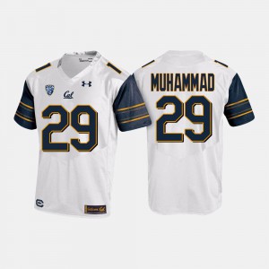 Men UC Berkeley #29 Khalfani Muhammad White College Football Jersey 613860-814