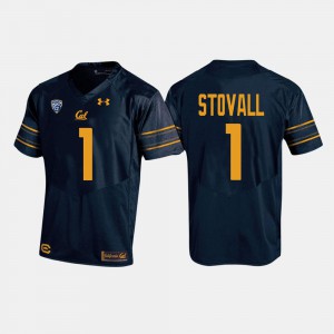 Men Cal #1 Melquise Stovall Navy College Football Jersey 116905-971