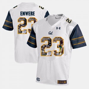 Men California Bears #23 Vic Enwere White Player Pictorial Jersey 576400-586