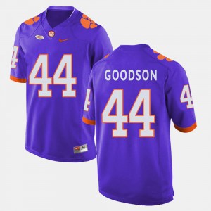 Men's Clemson #44 B.J. Goodson Purple College Football Jersey 598864-303
