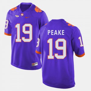 For Men's CFP Champs #19 Charone Peake Purple College Football Jersey 943077-980