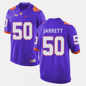 Men's Clemson Tigers #50 Grady Jarrett Purple College Football Jersey 783424-733