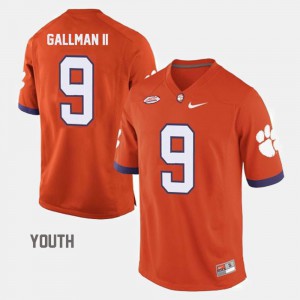 Youth(Kids) CFP Champs #9 Wayne Gallman II Orange College Football Jersey 124467-805