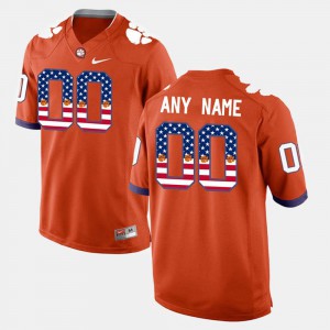 For Men CFP Champs #00 Orange US Flag Fashion Customized Jerseys 444100-459