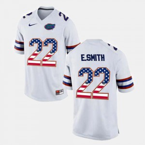 Men UF #22 Emmitt Smith White US Flag Fashion Jersey 362091-336