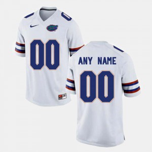 For Men's Gators #00 White College Limited Football Custom Jerseys 661917-953