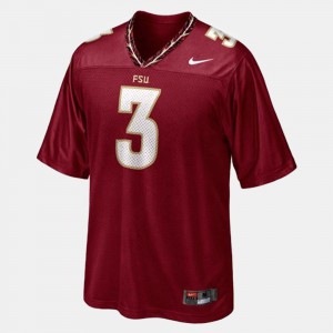 Youth(Kids) Florida State #3 E.J. Manuel Red College Football Jersey 524288-539