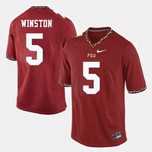 Youth Seminoles #5 Jameis Winston Red College Football Jersey 624547-337
