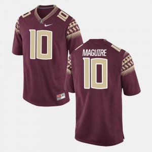 For Men's FSU Seminoles #10 Sean Maguire Garnet Alumni Football Game Jersey 280564-235