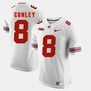 For Men's Ohio State #8 Gareon Conley White Alumni Football Game Jersey 364091-553