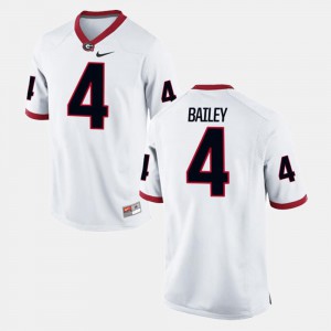For Men UGA Bulldogs #4 Champ Bailey White Alumni Football Game Jersey 676158-755