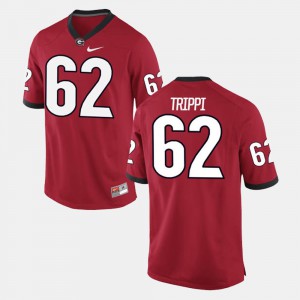 For Men's Georgia Bulldogs #62 Charley Trippi Red Alumni Football Game Jersey 576341-386