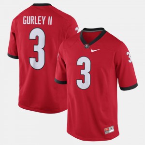 Men University of Georgia #3 Todd Gurley II Red Alumni Football Game Jersey 895471-657
