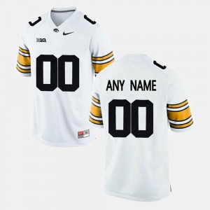 For Men Iowa #00 White College Limited Football Customized Jersey 970622-164