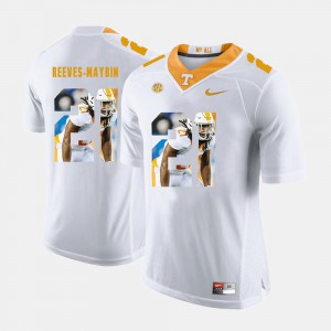 Men Tennessee #21 Jalen Reeves-Maybin White Pictorial Fashion Jersey 530810-856