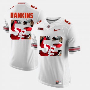 For Men's OSU #52 Johnathan Hankins White Pictorial Fashion Jersey 435146-290
