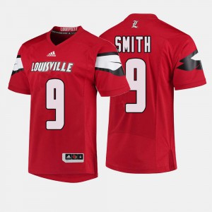 Men Louisville #9 Jaylen Smith Red College Football Jersey 508938-309