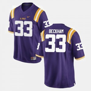 Men LSU #33 Odell Beckham Jr. Purple College Football Jersey 655827-812