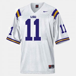 For Kids LSU #11 Spencer Ware White College Football Jersey 287298-660
