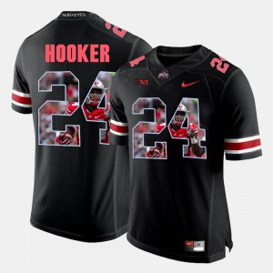 Men Ohio State Buckeyes #24 Malik Hooker Black Pictorial Fashion Jersey 280364-724