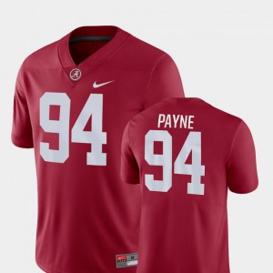 Men Bama #94 Da'Ron Payne Crimson Game College Football Jersey 671166-331