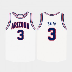 Men's Wildcats #3 Dylan Smith White College Basketball Jersey 840020-471