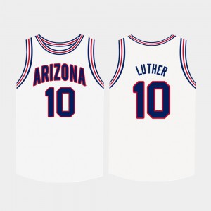For Men Wildcats #10 Ryan Luther White College Basketball Jersey 941421-788