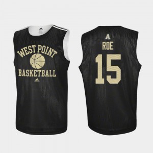 Mens Army #15 Adam Roe Black Practice College Basketball Jersey 974046-279