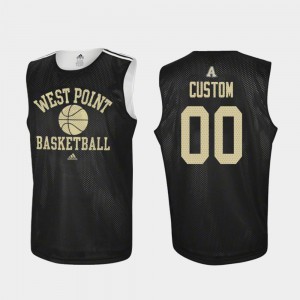 For Men's United States Military Academy #00 Black Practice College Basketball Custom Jerseys 280406-121