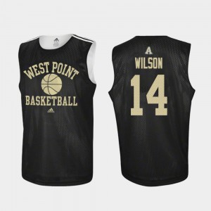Men Westpoint #14 Matt Wilson Black Practice College Basketball Jersey 398391-415
