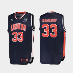 Mens AU #33 Chase Maasdorp Navy 2019 Final-Four Replica Jersey 980854-822