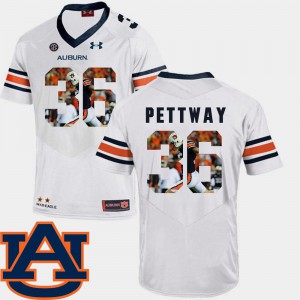 Mens Auburn University #36 Cody Parkey White Pictorial Fashion Football Jersey 691934-127