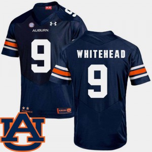 For Men's AU #9 Jermaine Whitehead Navy College Football SEC Patch Replica Jersey 641811-570